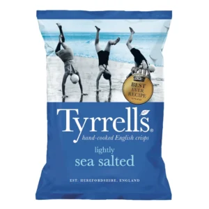 Tyrrells Lightly Sea Salted Potato Chips 150g