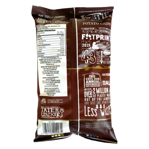 Kettle Brand Sea Salt Potato Chips 141g