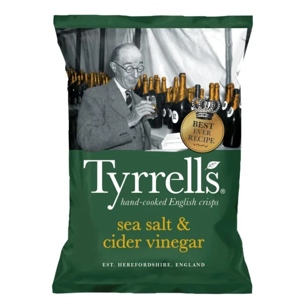 Tyrrells Cider Vinegar & Sea Salt Potato Chips 150g
