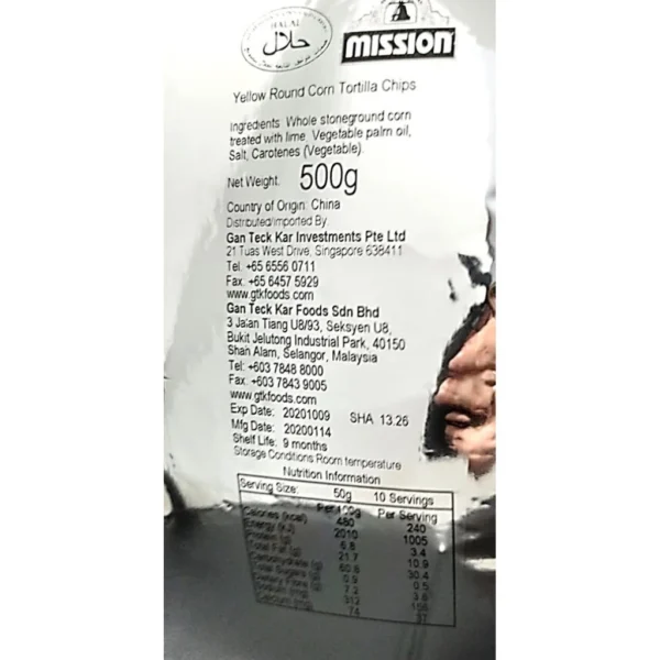 Mission Foods Tortilla Chips 500g