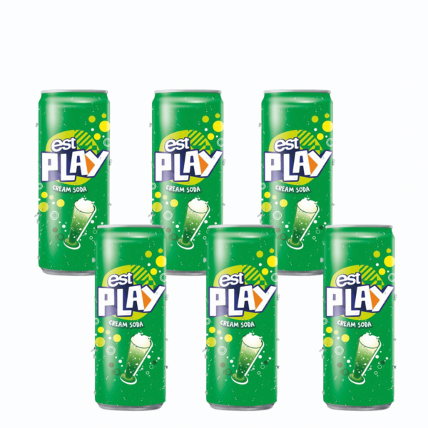 EST Play Cream Soda & Fruit Flavoured Carbonated Drink 325ml