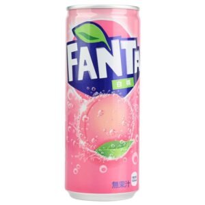 White Peach Flavour Carbonated Soft Drink 250ml