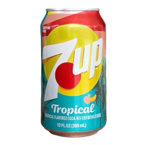 7UP Tropical Soda Drink 355ml x 12