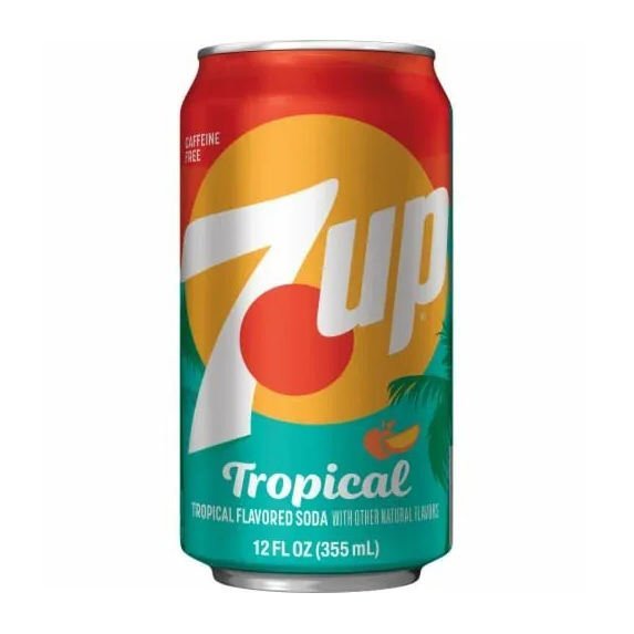 7UP Tropical Soda Drink 355ml x 12