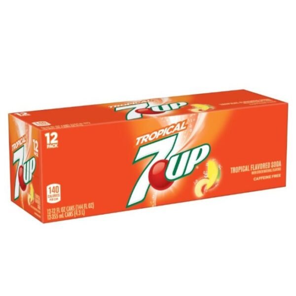 7UP Tropical Soda Drink 355ml x 12