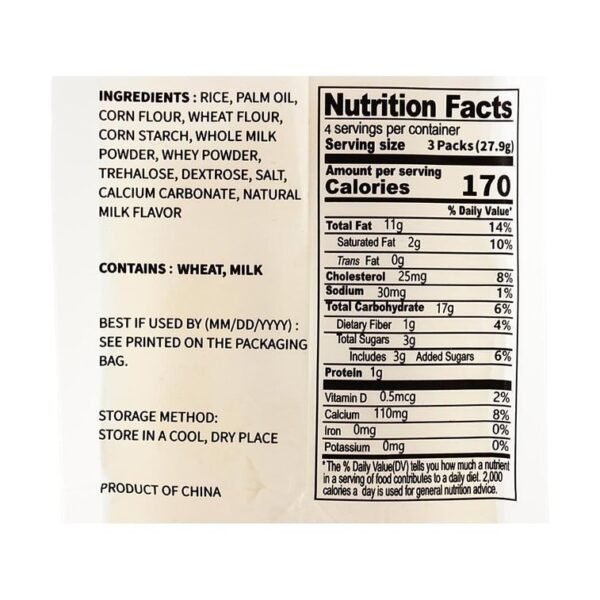 Orbit Rice Crackers Classic Milk Flavour 112g