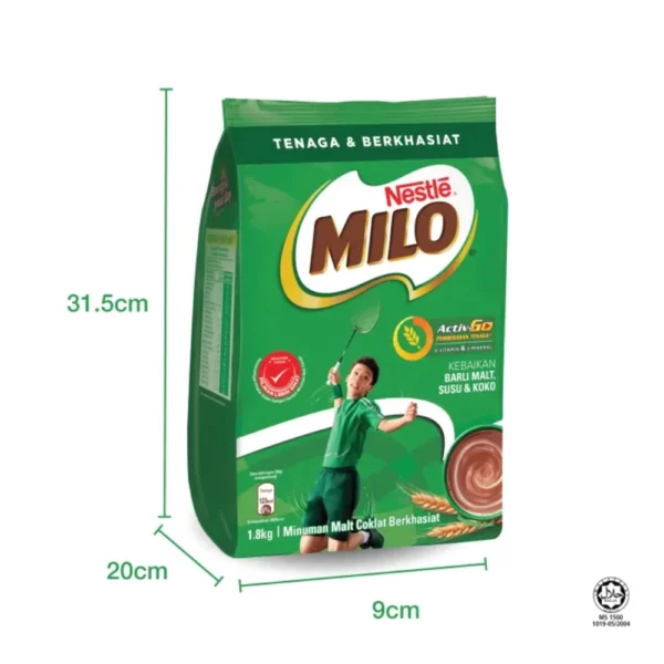 Nestlé MILO Activ-Go Rich Chocolate Malt Beverage 1.8kg