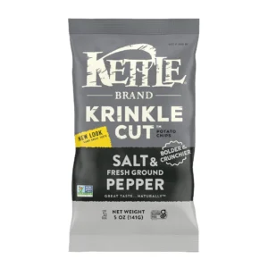 Kettle Chips Krinkle Cut Salt & Fresh Ground Pepper 141g