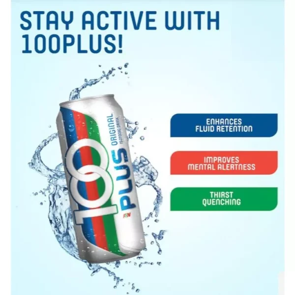 100PLUS Original Carbonated Isotonic Drink 325ml Can