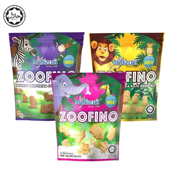 MyBizcuit Zoofino Animal Shape Cookies 80g Assorted Flavours