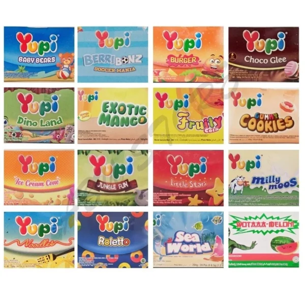 Yupi Box Jelly Gummy Candy Assorted Flavours