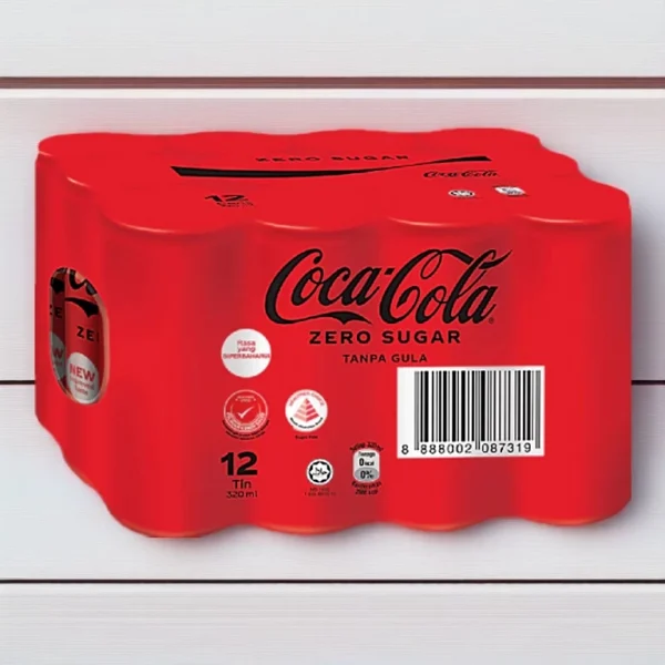 Coca-Cola Zero Sugar Can 320ml x 12 Pack